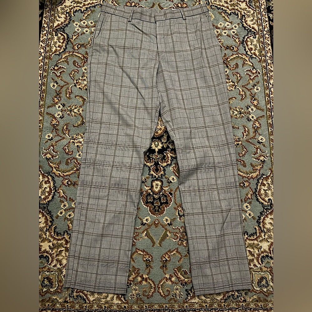 Tommy Hilfiger mens slim fit plaid trousers 32/30